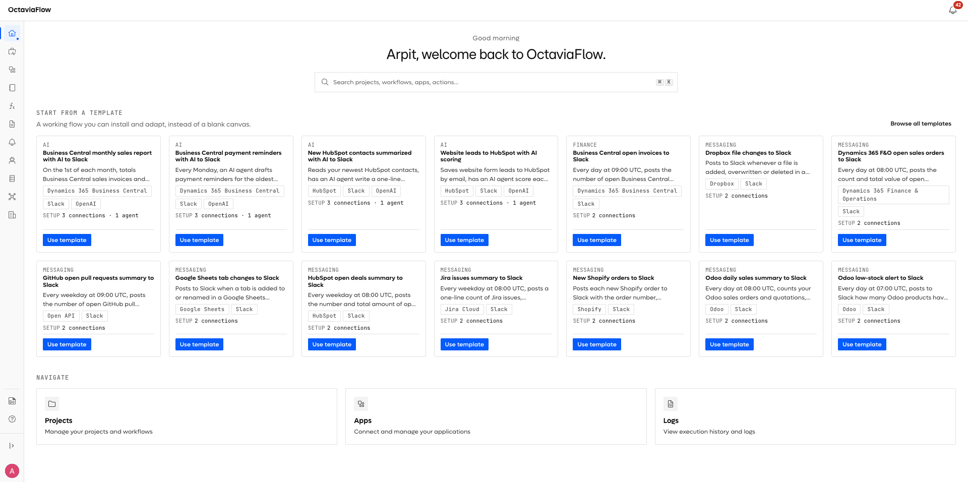 Octaviaflow Platform